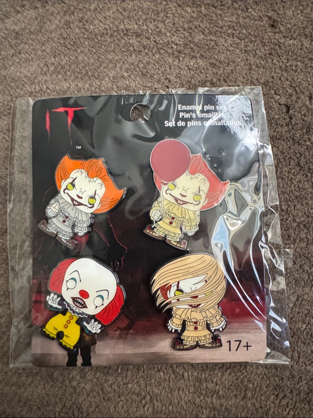Funko Pop! Pin Black and White Movie Logo Pin